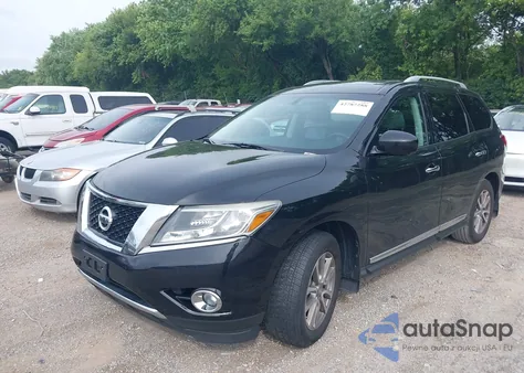 2015 Nissan Pathfinder Sl z USA, uszkodzony, nr VIN 5N1AR2MM2FC711253